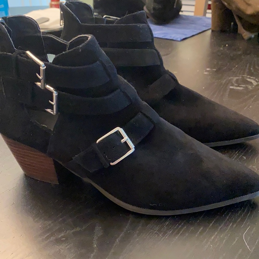 Treasure and Bond Black Suede Booties